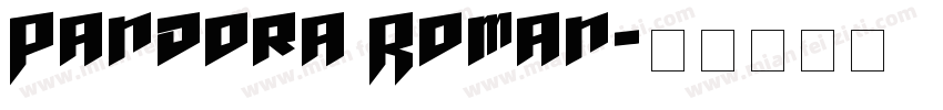 Pandora Roman字体转换
